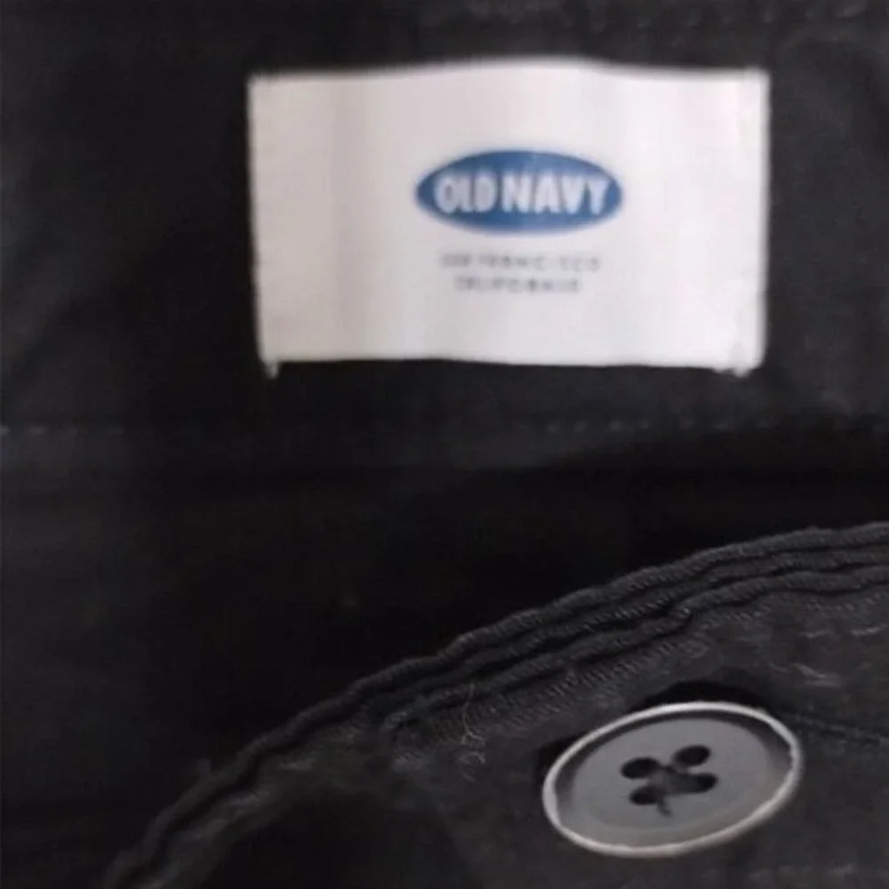 Old Navy Girls Black Shorts Casual Embroidered Pockets‎ Cotton Size 14